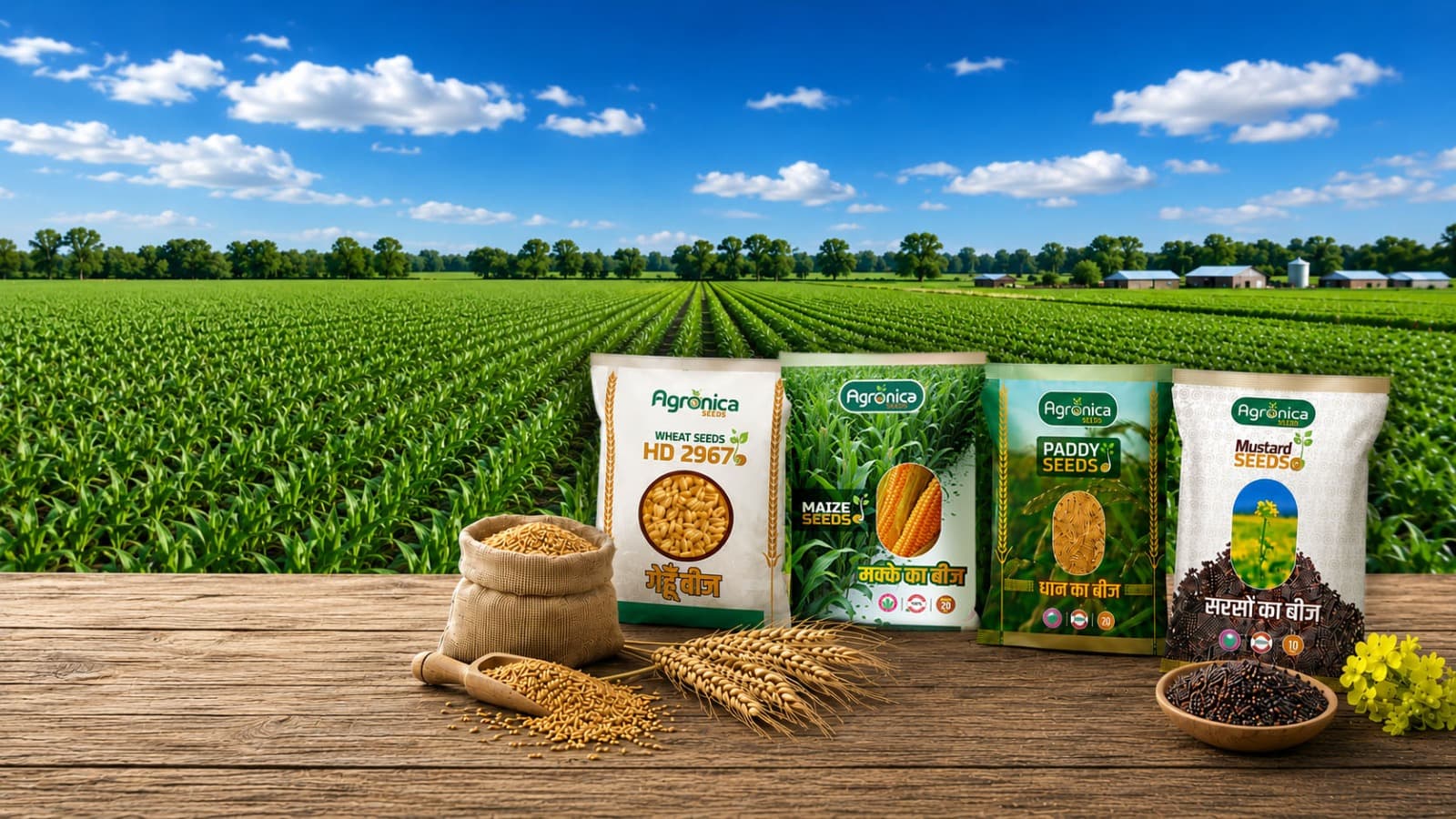 Premium seeds and healthy crop yield